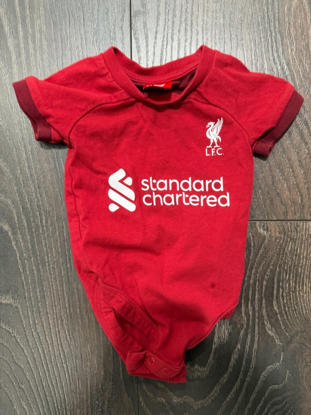 Liverpool FC Infant Onesie - Red with White Logo
